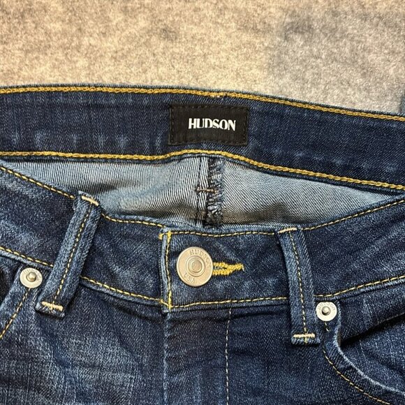 Hudson Bacara Crop Straight Cuffed Jeans, Size 25 - Picture 9 of 14